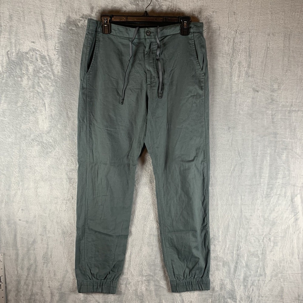 Mack Weldon Joggers‎ Mens M Green Performance Stretch Cotton Pants Drawstring